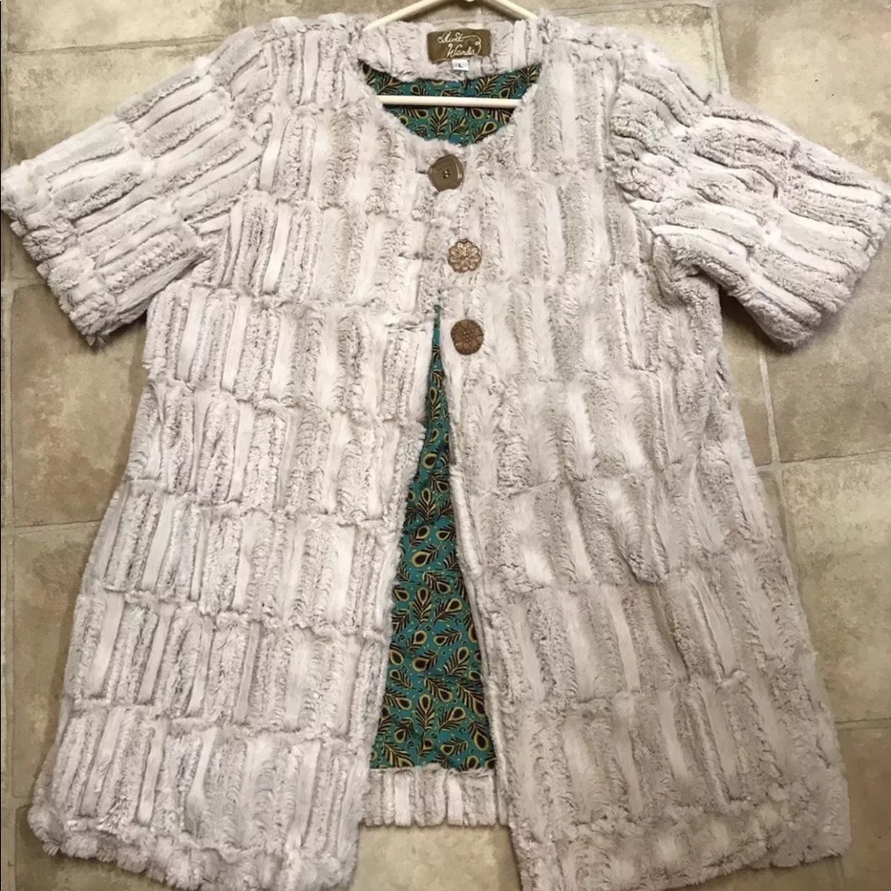 Aunt Wanda Faux Rabbit Fur coat